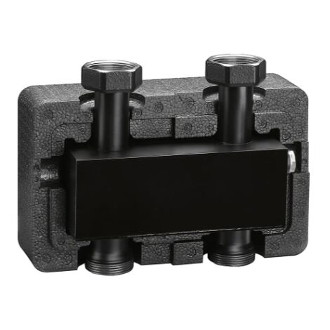 Separatore idraulico per impianti di riscaldamento e condizionamento, con coibentazione Caleffi 550205 Nero