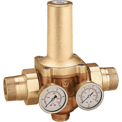 Riduttore di pressione, con cartuccia estraibile e attacchi maschio a bocchettone. Attacco 1 1/2"M Caleffi 536580 1 1/2"M