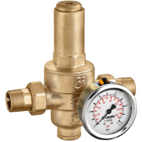 Riduttore di pressione di secondo stadio, con cartuccia estraibile e manometro. Attacco 1 1/4"M Caleffi 536076 1 1/4"M