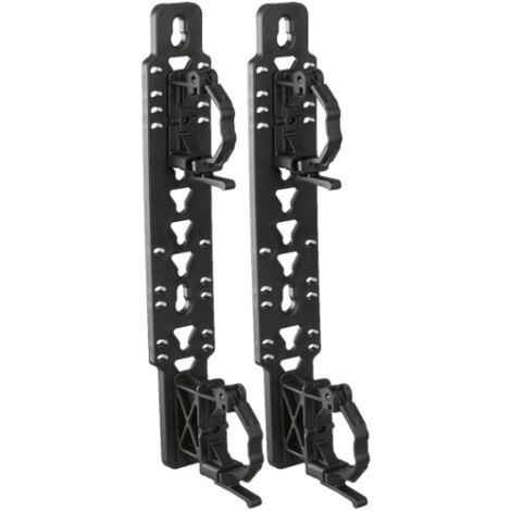 Zanche di fissaggio in polimero ad interasse regolabile, per collettori serie 662 e 664.  Caleffi 658400  Nero