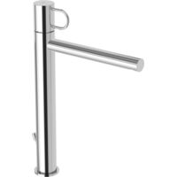 Miscelatore lavabo con scarico automatico 1”1/4G prolungato Paffoni serie Joker JK085CR Cromato - Ottone