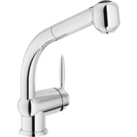 Miscelatore per lavello monocomando con doccetta estraibile Nobili serie Ovetto NU12513/8CR Cromato - Ottone