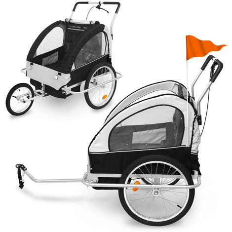 AUVYI Fahrradanhänger 2-in-1 - Kinderanhänger & Jogger Bis 40kg