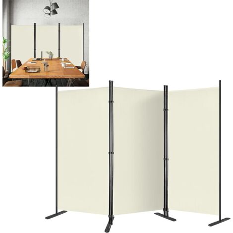 Klappbarer Paravent Raumteiler Mit Regal - Sichtschutz Trennwand Für Büro Wohnzimmer Studio