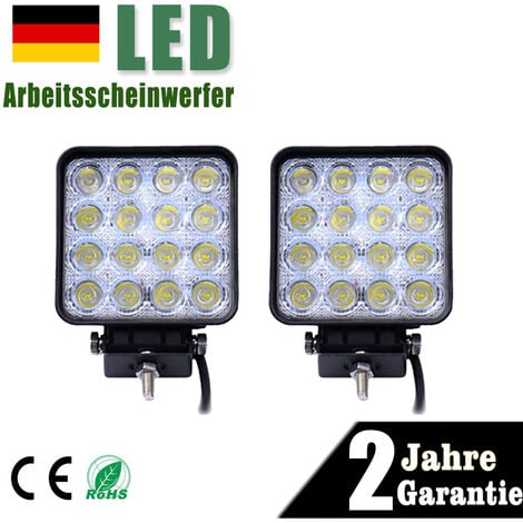 Wolketon LED Fluter Flutlicht Strahler Baustrahler Außenlampe IP65  Gartenstrahler Scheinwerfer 10W Warmweiß