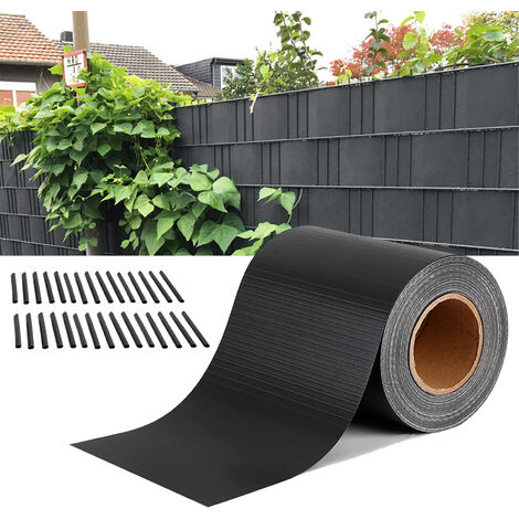 AUFUN PVC Sichtschutzstreifen Sichtschutzfolie Doppelstabmatten inkl