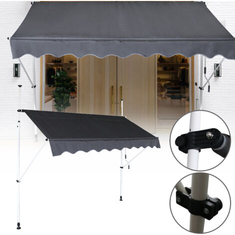 Tidyard Markise 300cm Einziehbar | Handbetrieben Kl Produktbild-Vorschau 6