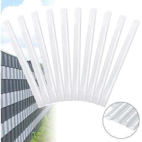 AUFUN 30 Stück PVC-Befestigungsclips für Sichtschutzstreifen