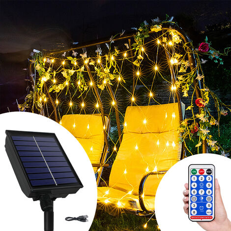 AUFUN Solar mit Fernbedienung & 8 Modi, IP 44 Wasserdicht