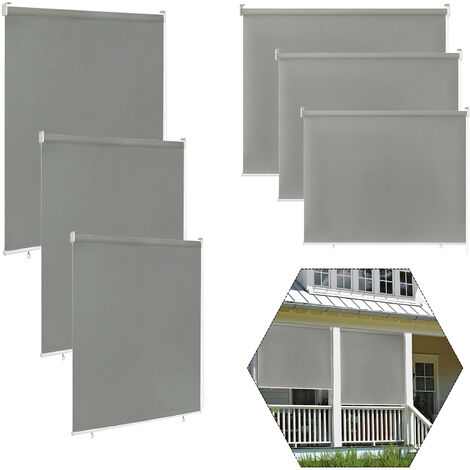 AUFUN Außenrollo Balkon Outdoor Rollo Wetterfest 100 x 140 cm