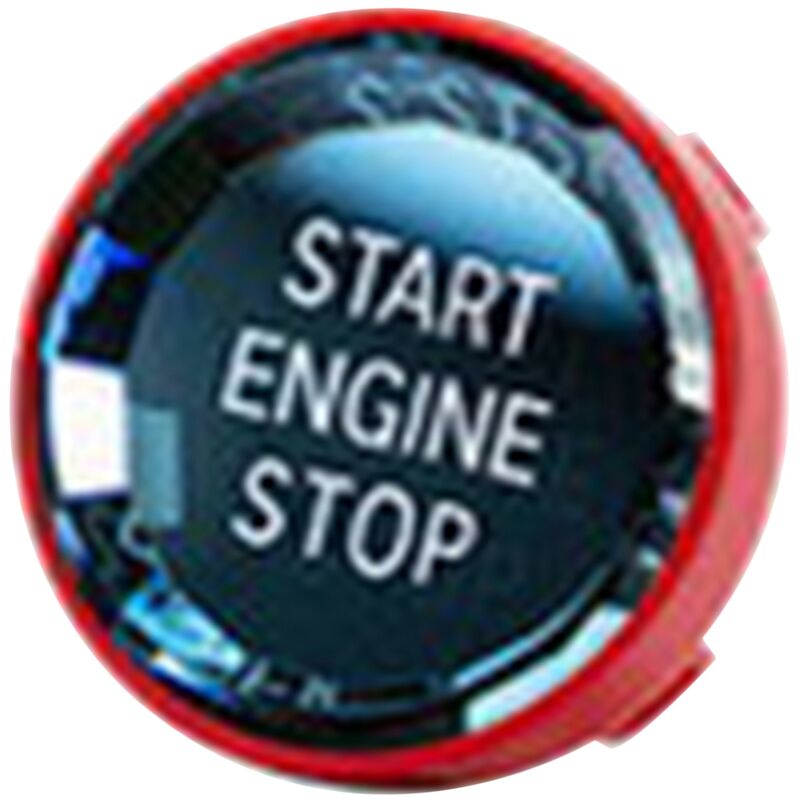 Bouton START STOP Adhésif pour Voiture | Bouton de Démarrage du Moteur en  Aluminium ROUGE