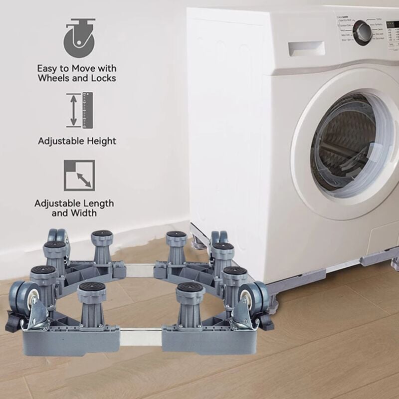Support de machine à laver pour réfrigérateur, base surélevée