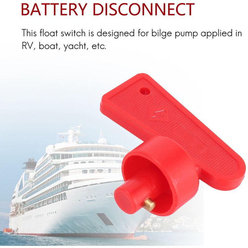 Sélecteur de batterie Isolateur Déconnecter l'interrupteur rotatif On/Off  pour voiture RV Marine Boat 