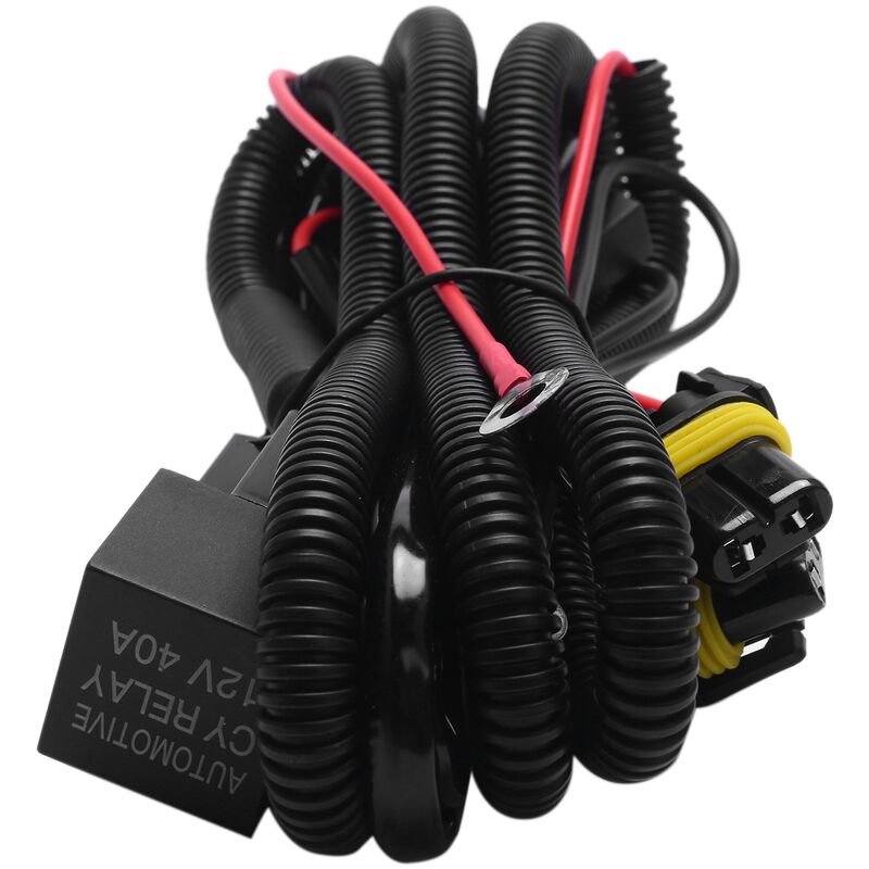 Harnais de câblage de phare antibrouillard pour moto, interrupteur de  relais de phare LED, accessoire de remplacement de câble de projecteur