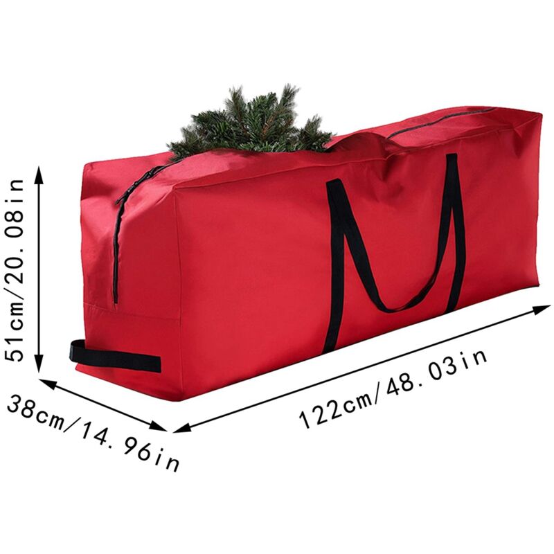 Rouge Cadeau de Noël Décoration Emballage Papier Boîte de Rangement Pliable  Sous le lit Cadeau Sac de Rangement Noël Déco Organisateur