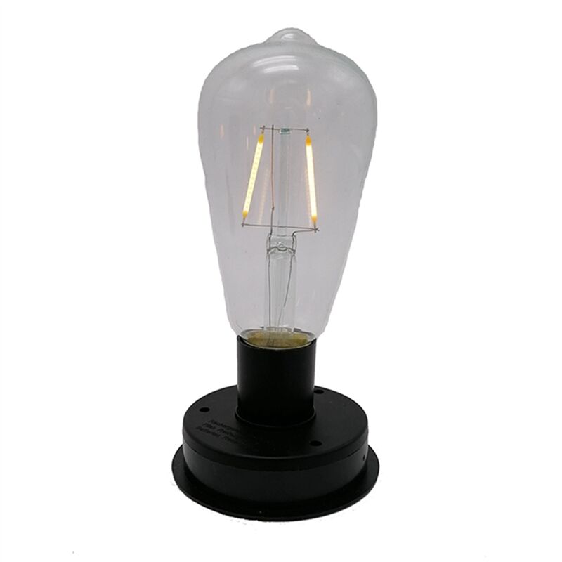 1Pc Solaire LED Ampoule à Filament de TungstèNe Lampe 2800K Capteurs de  LumièRe Automatique ClôTure Veilleuses pour Lampe de Jardin (8.5Cm)