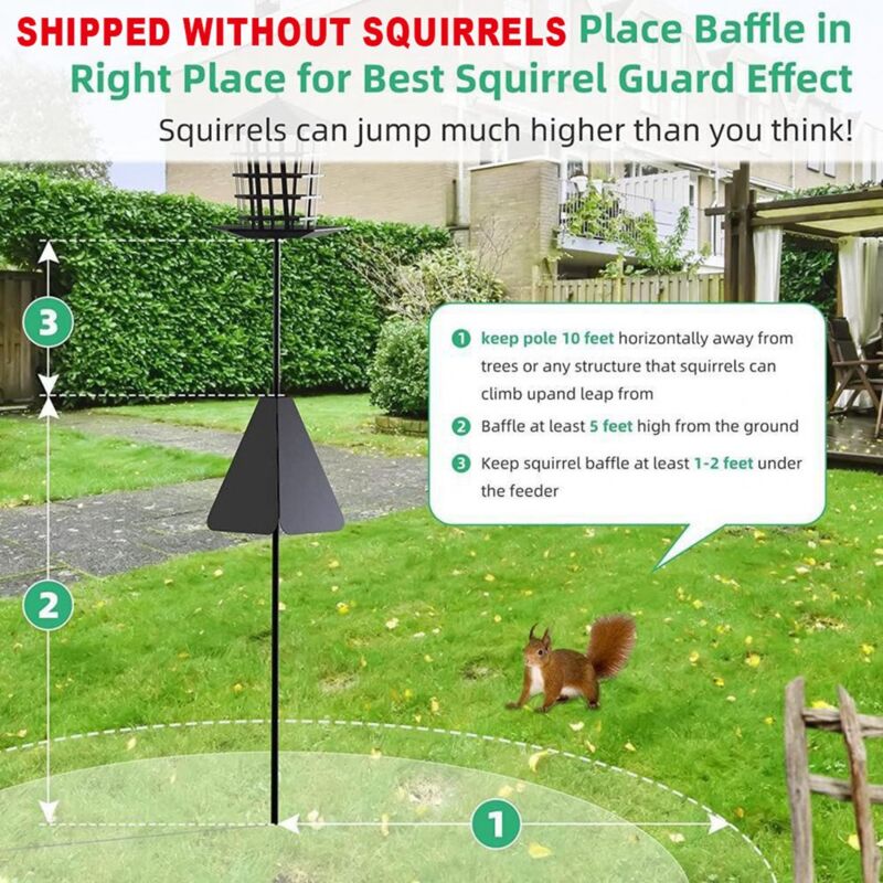Protecteurs d'écureuils pour mangeoires d'oiseaux | Déflecteur d'écureuil  transparent pour mangeoire d'oiseaux suspendue,Dôme protecteur pour