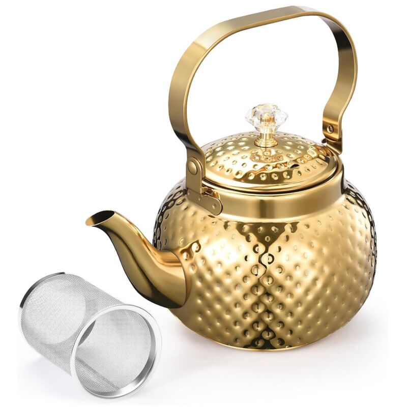 Diffuseur à thé en forme de théière avec son support