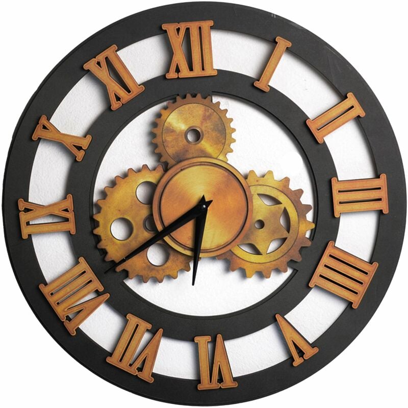 Horloge murale numérique à LED, 48 cm, avec affichage des chiffres, de la  température, pour chambre, cuisine, bureau, prise européenne, bleue