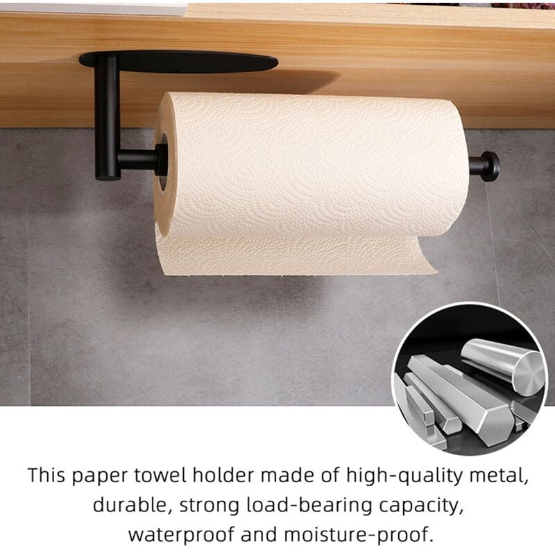 Porte-rouleau de papier toilette Porte-serviettes Étagère murale rotative -  STORA