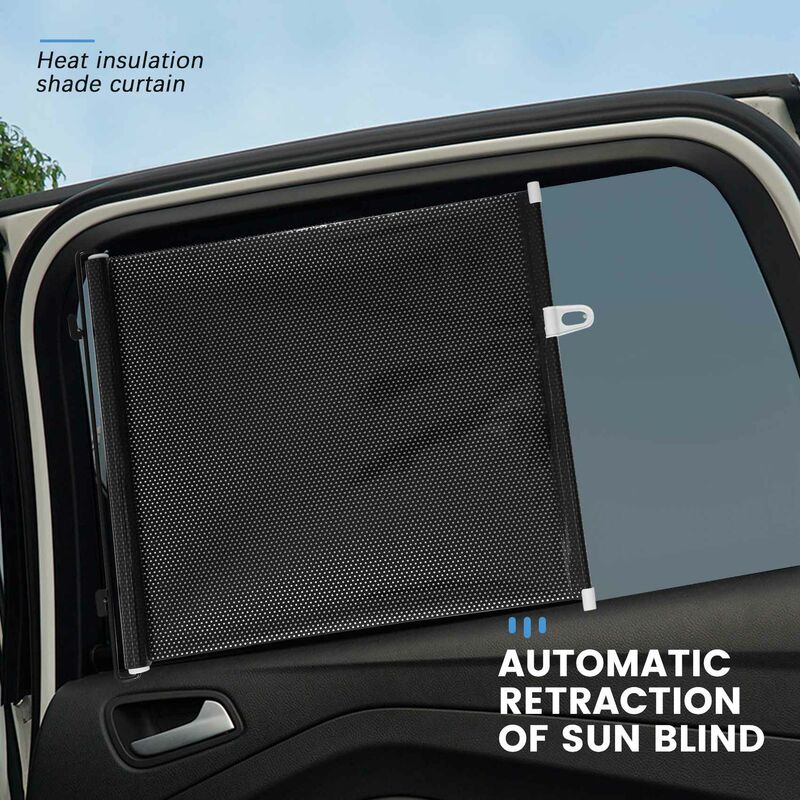 Rideau pare-soleil en tissu photocatalyseur 3D, rideau pare-soleil à  ventouse pour fenêtre de voiture, 5 piè