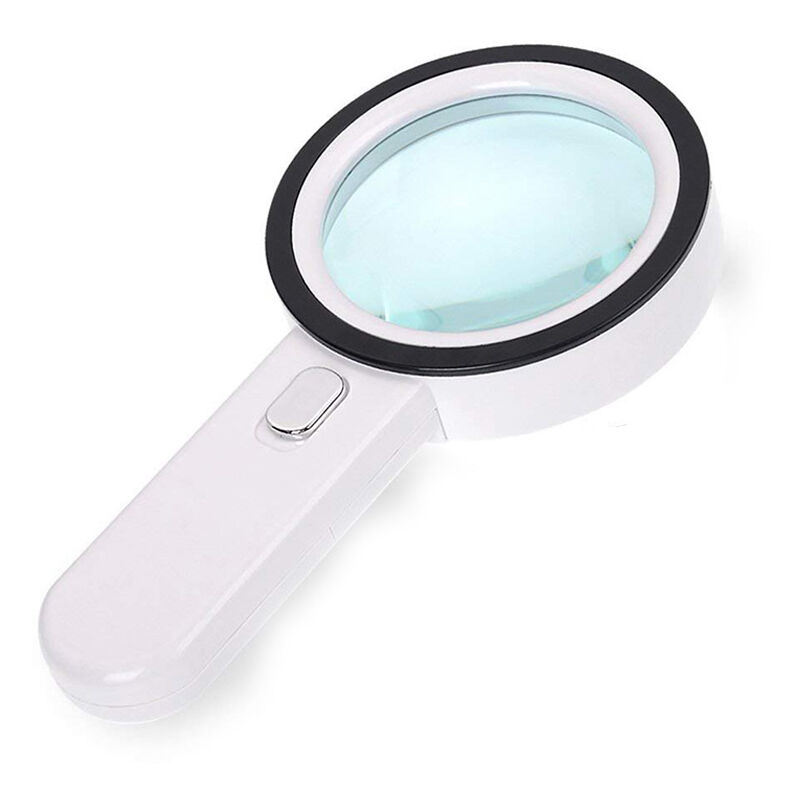 Loupe de soudage avec lumière LED, lentille 2.5X-5X Loupe à clip