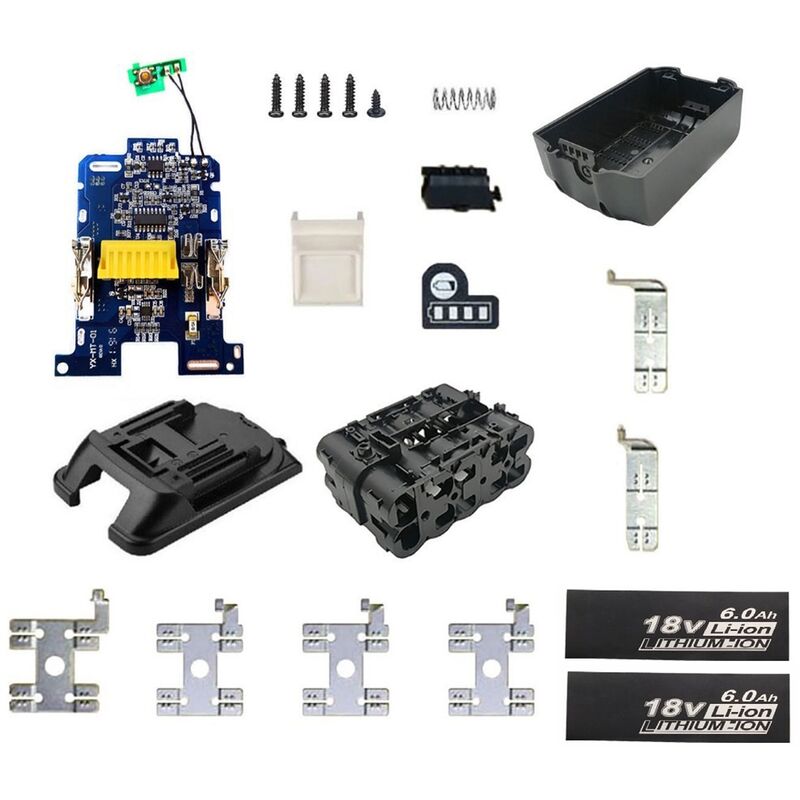 Makita – boîtier pour batterie Li-ion BL1830, 18V, 3ah, 6ah, Circuit  imprimé de Protection de charge