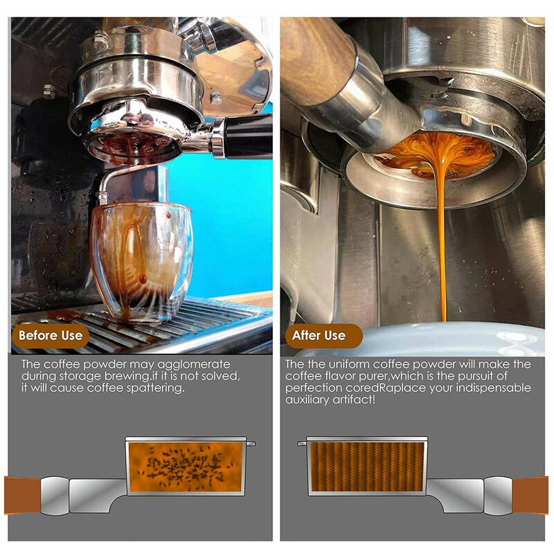 Support de support de tasseur de café expresso Base de stockage de tasseur  de café robuste et antidérapante pour machine à café (noir)