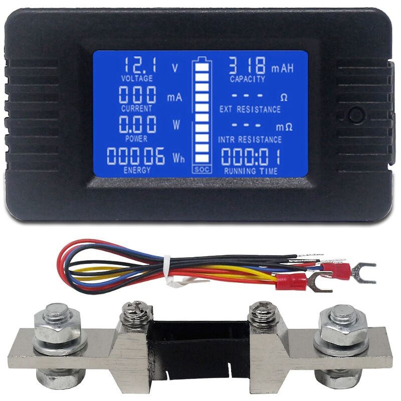 Voltmètre LED 0 28 Ampèremètre testeur de courant de - Temu France