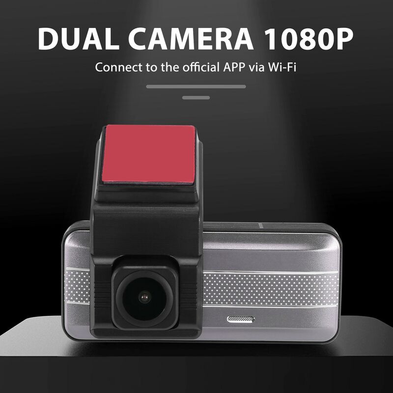 Voiture DVR caméra sans Fil 1080p WiFi Dash cam caméra Grand Angle caméra  dashcam enregistreur de véhicule WiFi Support de Surveillance de la Boucle  de Surveillance : : High-Tech