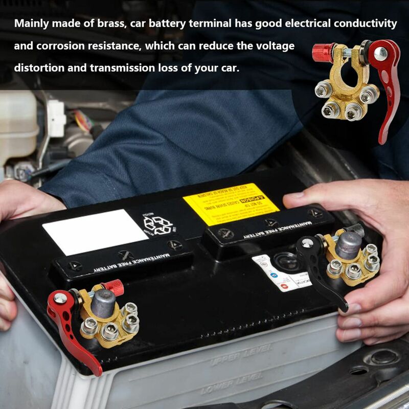 Pair 85A Batterie Voiture (électrode Négative Positive isolée