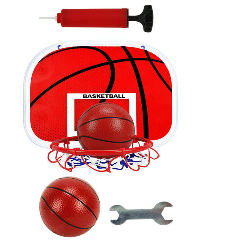 ZOLGINAH Mini Panier Basket Enfant Interieur avec la Ballon et Pompe à  Ballon du Basket, Panier de Basket Mural, pour Enfants Bureau Chambre（3  Basket-Ball）
