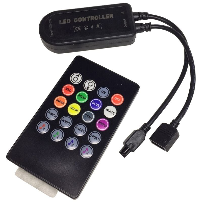 ContrôLeur LED RGB APP ContrôLeur de Musique Bluetooth RGB pour Bande LED  5050 ContrôLeur RGB 4 Broches 12V-24V