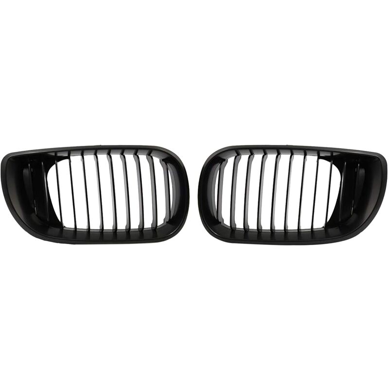 1 paire de grilles avant pour BMW E46 2002–2004 – Noir mat – Grille de  pare-chocs avant – Améliore le style extérieur de votre véhicule (noir mat)  : : Auto et Moto