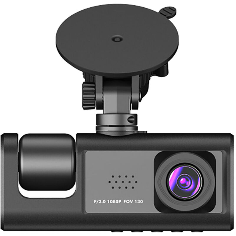 Double Caméra 1080P, Caméra De Tableau De Bord Pour Voitures, Avant Et  Intérieur, Caméra De Voiture Avec Vision Nocturne IR, Enregistrement En  Boucle