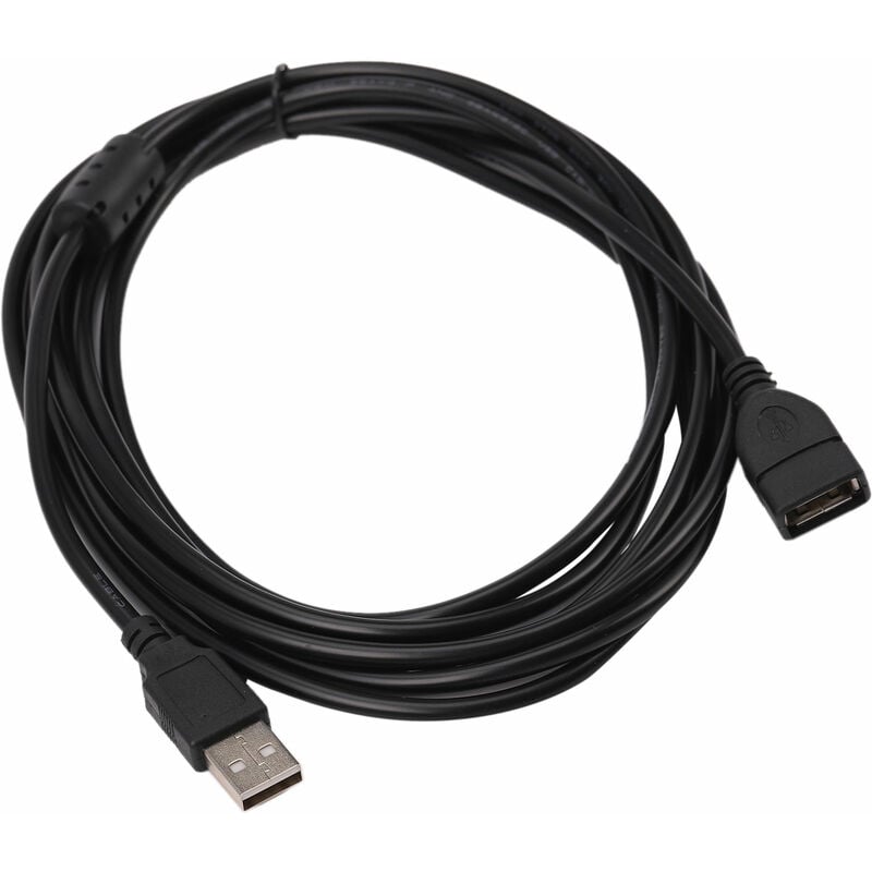 Câble D'Extension USB 2.0 Noir 10FT Type une Vers Câble Mâle Noir