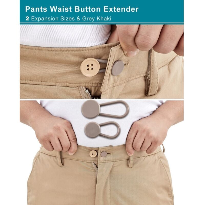 Rallonge de Bouton de Taille de Pantalon 12 PièCes pour Jeans - Rallonges  de Taille de Pantalon