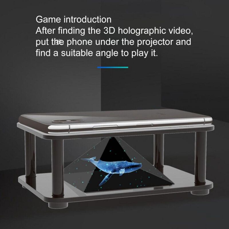 Projecteur holographique 3D de bureau, fonction de lecteur de