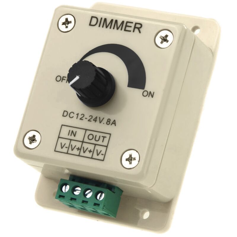 Commande de bouton variateur pour DC 12V24V pour bande LED réglable 30A  360W
