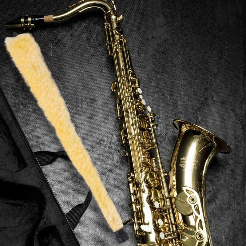 1 Chiffon De Nettoyage Pour Saxophone, Écouvillon À Tirer Pour Saxophone,  Chiffon De Nettoyage Pour Instrument