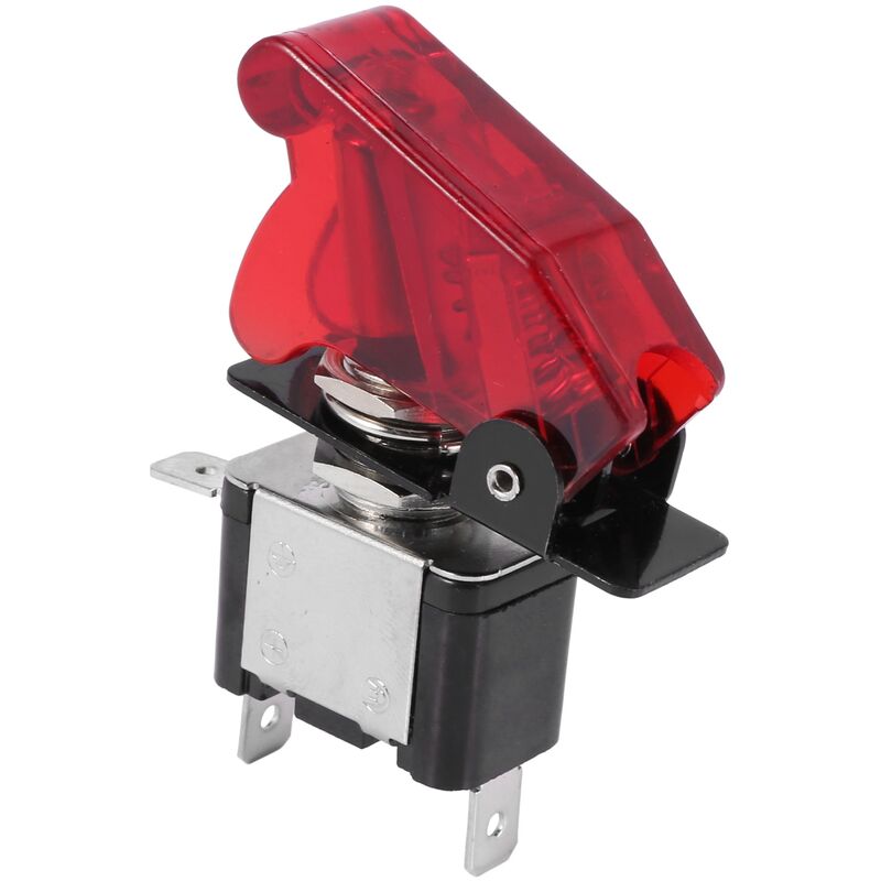 Interrupteur à bascule de voiture 12 V 20 A pour voiture Auto LED  Interrupteur à bascule de contrôle marche/arrêt Lot de 2 (rouge)