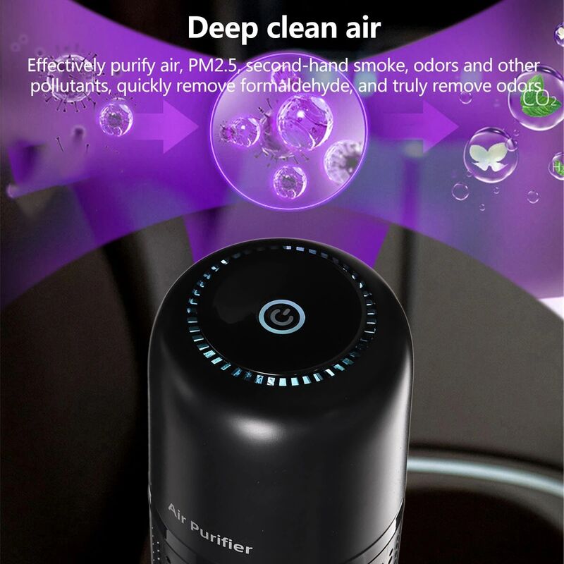 Achetez en gros Portable Mini Purificateur D'air Hepa Filtre Ménage  Portable à Faible Bruit De Voiture Purificateur D'air Avec Pm2.5 Capteur  Chine et Purificateur D'air à 15.8 USD