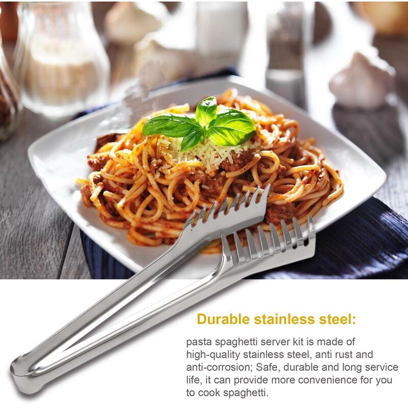 2 Pcs Clips De Pâtes Pince À Nouilles Spaghetti Barbecue Serveurs