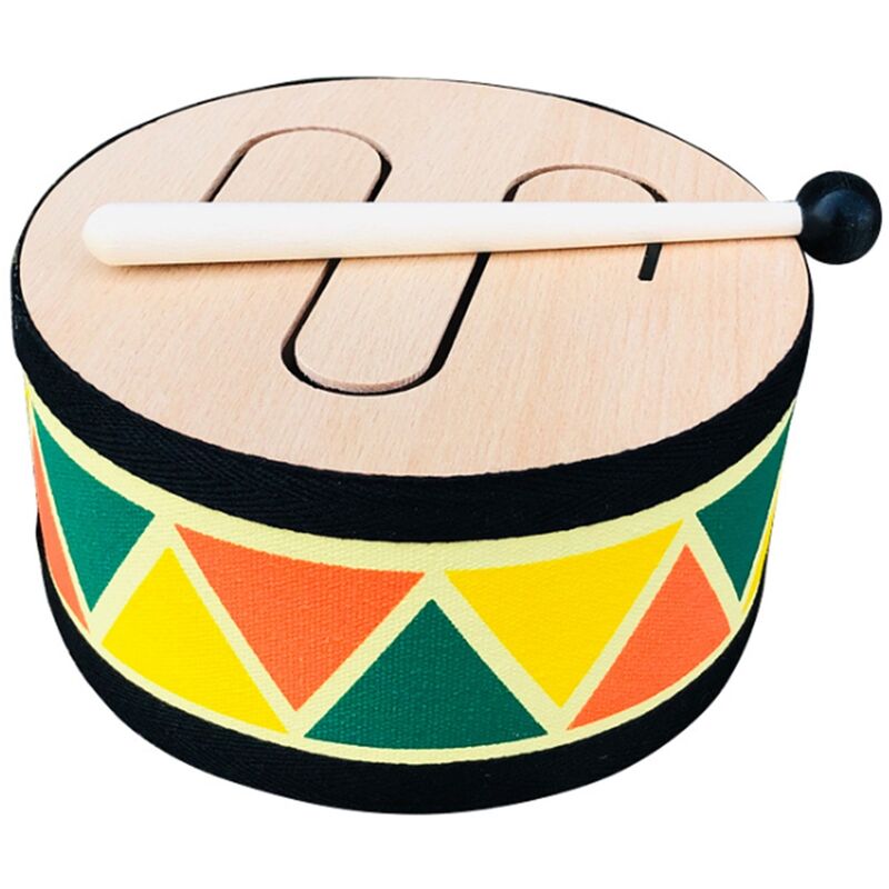 Tambour à Percussion pour Enfants avec Trois Surface de Tambour en Bois de  HêTre Livré avec