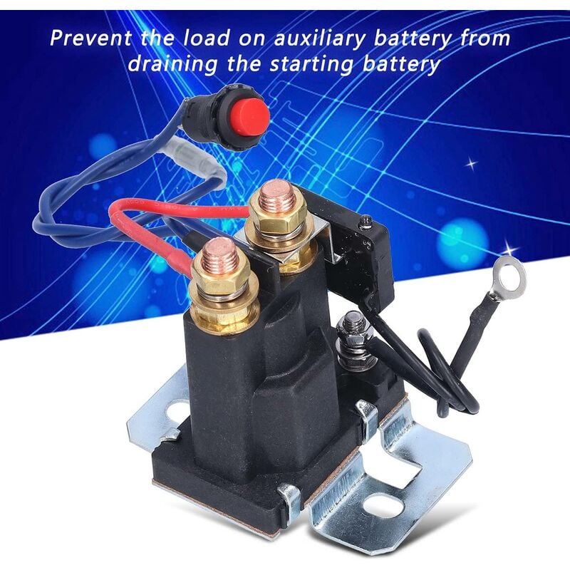 Isolateur de batterie double automatique 12V/200A relais de contrôleur de  commutateur de batterie de démarrage de batterie de voiture 