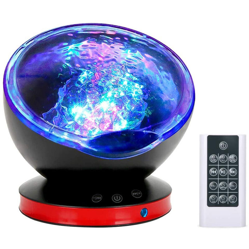 Flkwoh Projecteur Ciel Etoile, Ocan Lampe Projecteur Led 8 Dynamique  Projecteur Modes Galaxie Avec Bluetooth Lecteur De Musique Tlcommande  Minuterie R