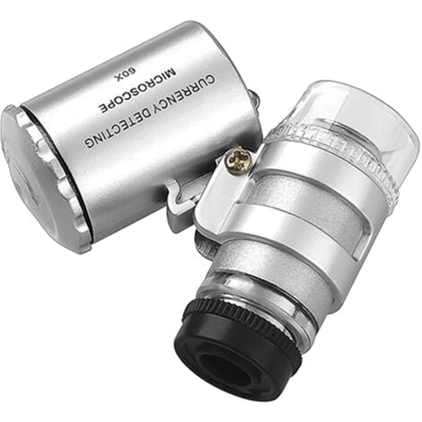 Mini microscope optique de poche x60 loupe portable compacte