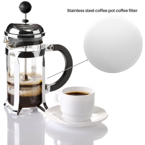 Filtres à café, paquet de 2, taille 4, filtre à café, acier inoxydable, filtre  à café