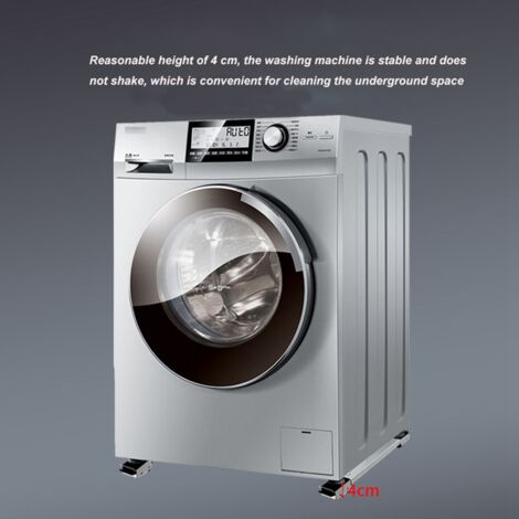 Support de Base mobile universelle pour machine à laver, réfrigérateur…, 4  pieds réglable de taille multifonctionnelle