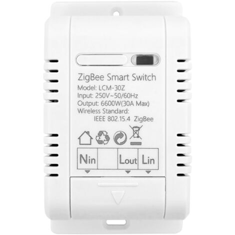 Jeffergarden Commutateur WIFI Intelligent Disjoncteurs Domestiques  Téléphone Portable Télécommande 3 Modes de Synchronisation pour Appareils  électroménagers(25A)